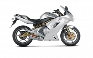 Akrapovic SP Series Slip-on Titanium met E-keur Kawasaki ER 6 N / F 2006-2008